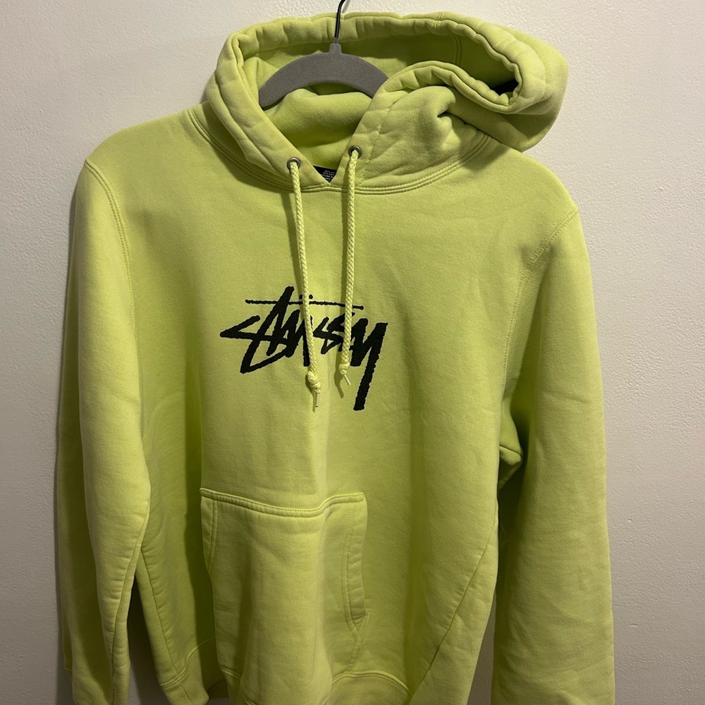 Stussy Neon Green Hoodie